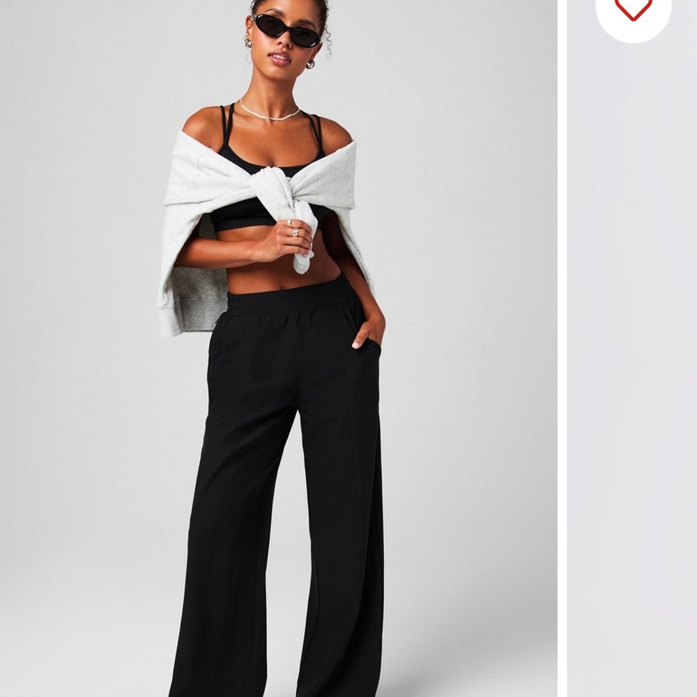 Black Elastic Waist Pants
